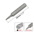 thumbnail image 2 of Unique Bargains 5/32" Hex Shank 1.1" Length Y0.6 Magnetic Screwdriver Bit S2 Steel 3 Pack, 2 of 5