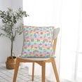 thumbnail image 5 of Honeii Cute Unicorn Print Throw Pillow, Square Decorative Pillow Forms Soft Fluffy Plump Pillow Decorative Pillow Inserts,Couch Pillows-24"x24", 5 of 7