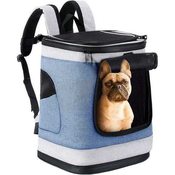 ZAKAPAWS Comfortable Dog & Cat Carrier Backpack, with Safety Features and Cushion Back Support, for Travel Hiking Walking
