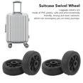 thumbnail image 2 of Veeki 4pcs Silencieux PVC Roues de Valise Remplacement Rotation Flexible PVC Matériel Roues de Valise pour la Réparation de Bagages-0518, 2 of 5