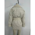 thumbnail image 5 of Womens Jacket Fleece Lapel Coat (M, Black), 5 of 6