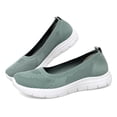 thumbnail image 6 of YOURDIARY Womens Slip-On Walking Shoes, Breathable Knit Casual Sneakers, Lightweight Comfort Loafers for Daily Wear, 6 of 9