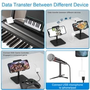 Apple Lightning to USB Camera Adapter with Charging Port for iPhone/iPad to Connect USB Flash Drive, SSD Hard Drive, Card Reader, Keyboard, Mouse, Hubs, MIDI, Plug & Play