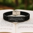 thumbnail image 2 of Funny Driver Gifts: Glide lock Clasp Birthday Wristband for Men from Friends, Silicone and Stainless Steel Adjustable, Caution: I'm A Retired Driver Quote, 2 of 4
