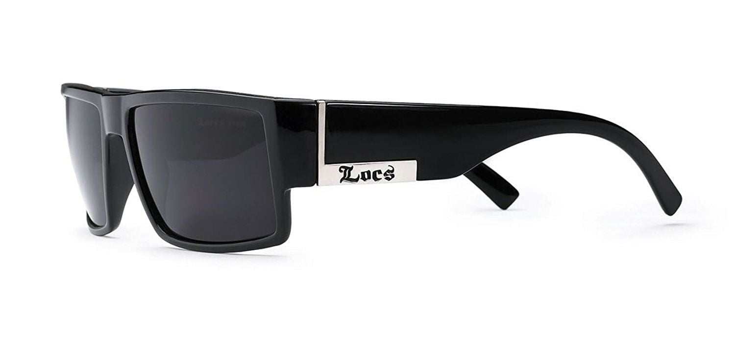 Novelty Square Flat Top Super Dark Lenses Gangster Sunglasses Gold Decor -  Brown - CS18Z4026T4