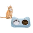 thumbnail image 1 of Plato para Gato con 2 Tazones Desmontables en Acero Inoxidable Match & Enjoy, 1 of 7