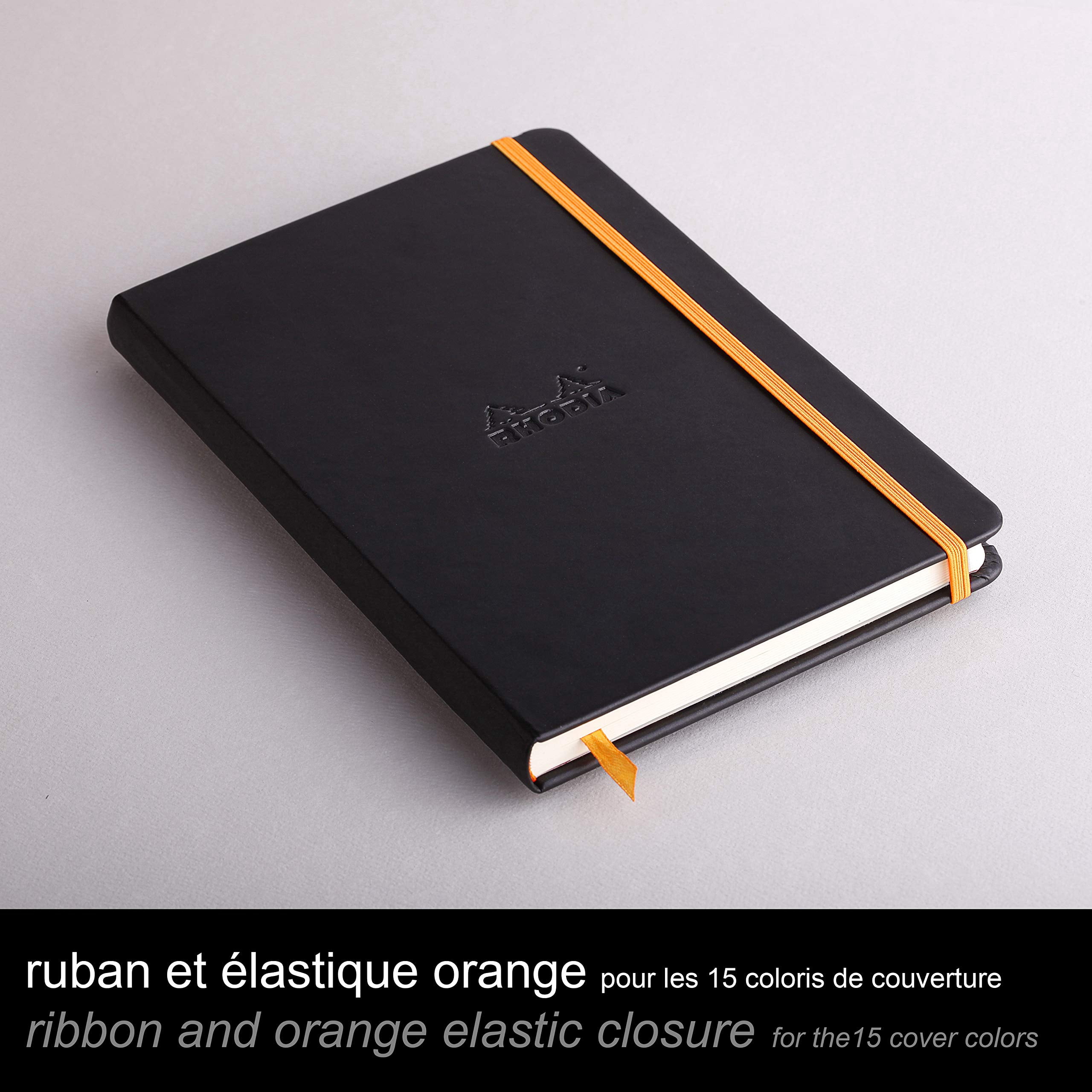 Rhodiarama Hardcover Notebook - Black, A5