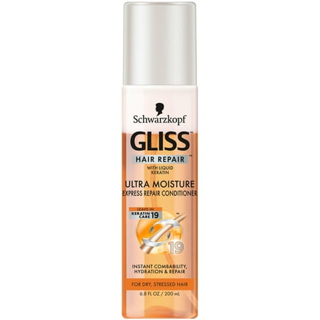Gliss Hair Repair Leave in Conditioner, Ultra Moisture, 6.8 (Best Hair Repair Products Uk)