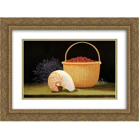 Nantucket Harvest - Nantucket Harvest 2x Matted 15x18 Gold Ornate Framed Art Print by Robert Duff