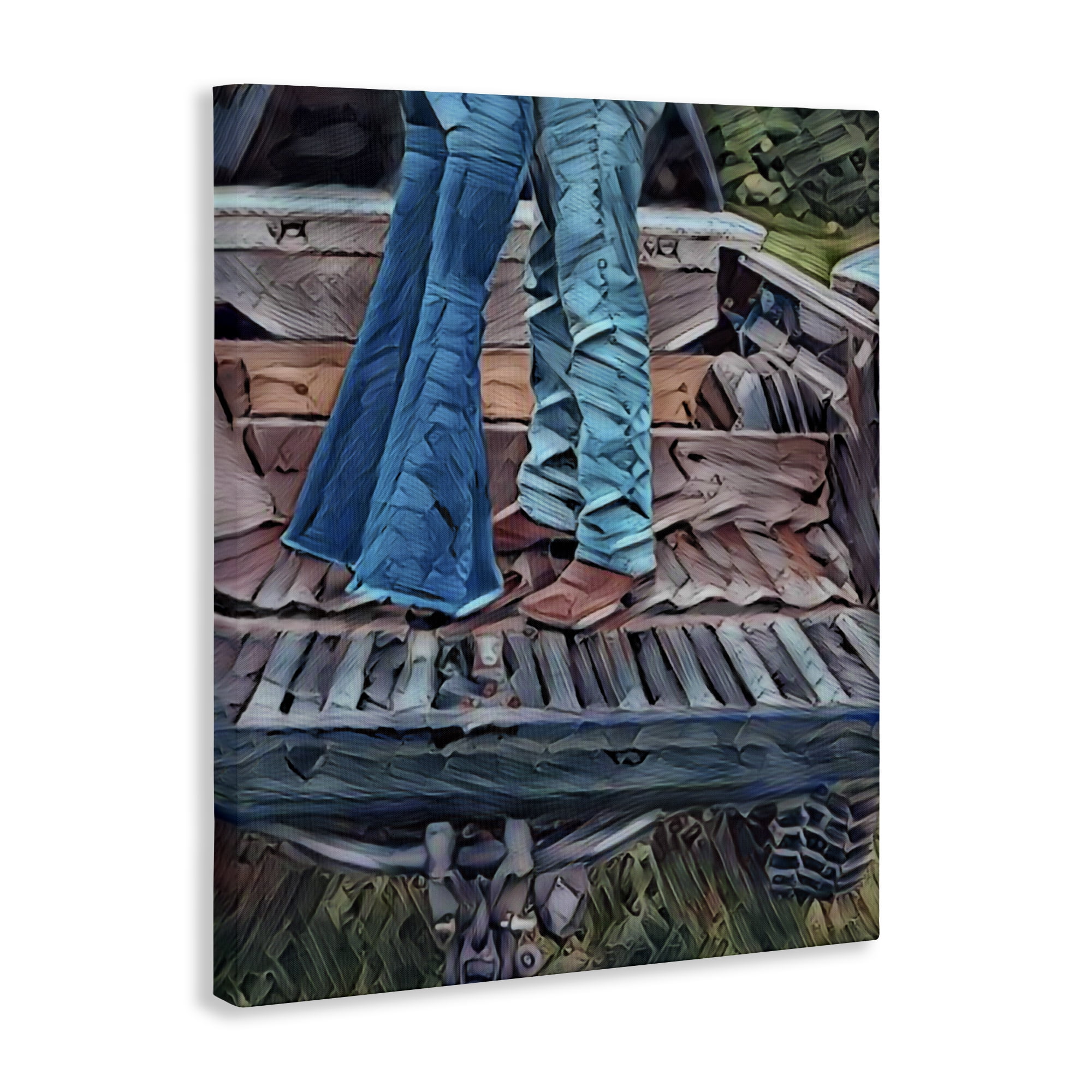 Truck Bed Kisses Canvas Wall Art, design by Jesse Keith