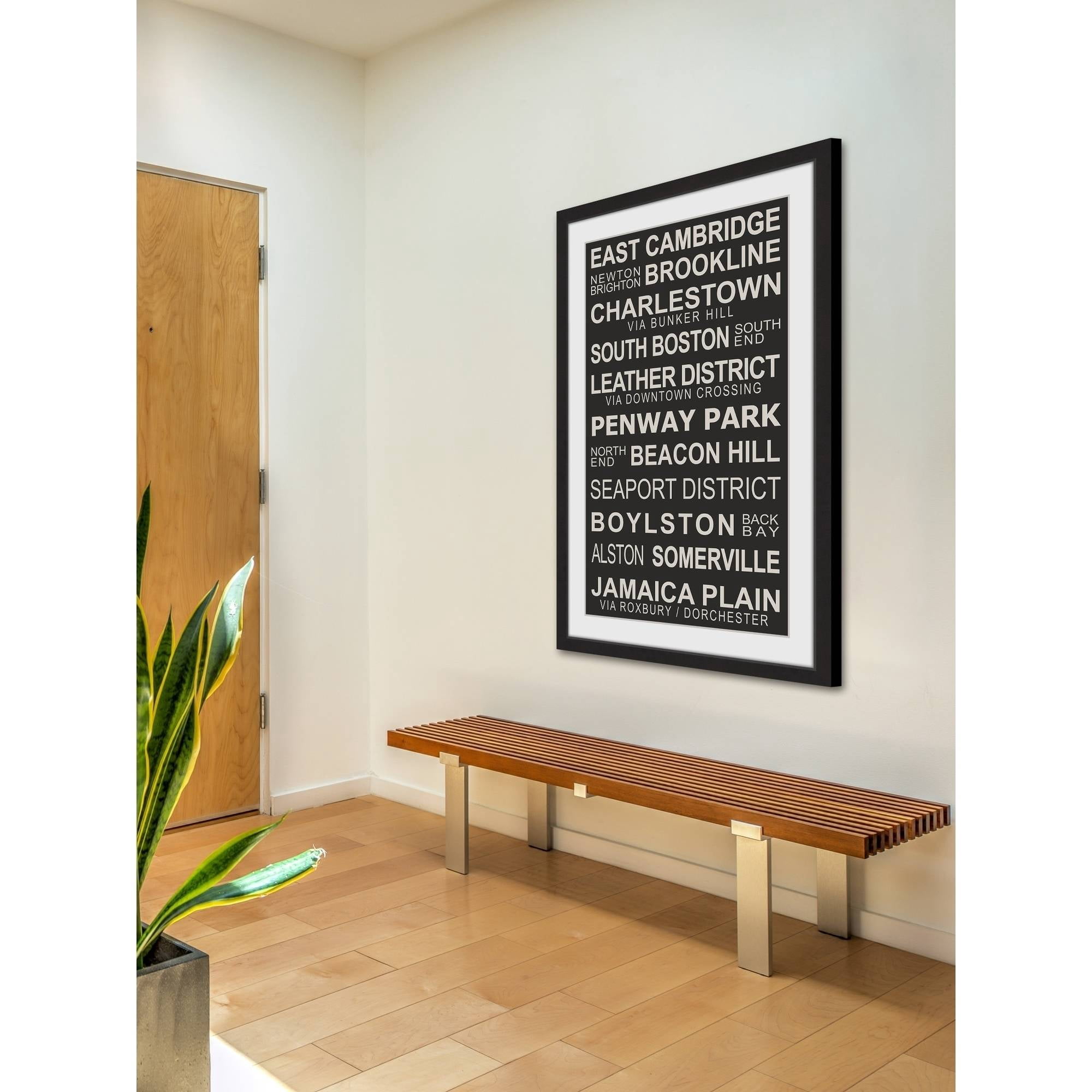 "Boston Suburbs" Framed Painting Print