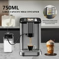 thumbnail image 5 of Fully Automatic Espresso Machine, Touch Screen, Drip Coffee Maker with 750ml Milk Container for Cappuccinos and Lattes, Dairy or Non-Dairy, Integrated Grinder, Hands-Free Frother, 5 of 8
