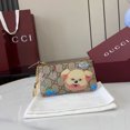thumbnail image 1 of Gu-cci Leather Zip Around Wallet, 1 of 9