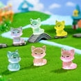 thumbnail image 5 of Glow in The Dark Mini Decor, 12PCS Resin Animal Figurines for Dollhouse, Fairy Garden Landscape, Aquarium & Woodland Theme Decorations, Cute Desk Accessories, 5 of 5