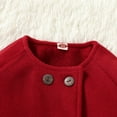 thumbnail image 6 of Younger Tree Toddler Baby Girl Fall Winter Solid Long Sleeve Button Jacket Coats Outwear for 0-6 Months, 6 of 8