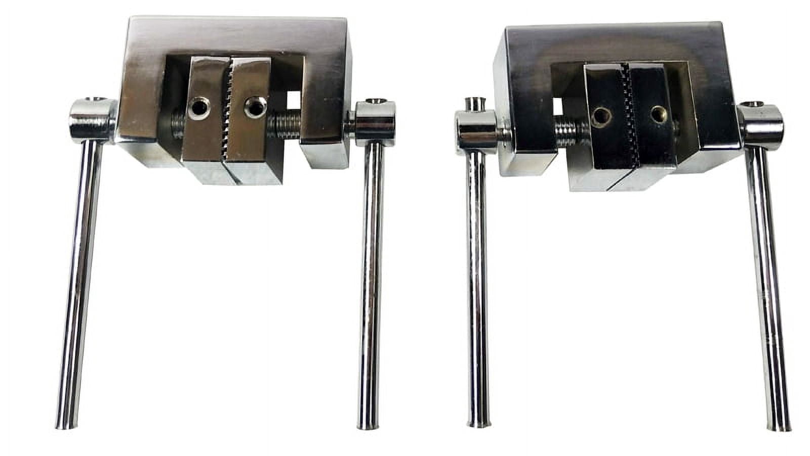 INTSUPERMAI Force-Test Tensile Testing Clamps Grips for Packaging Fabric One Pair Stainless Steel