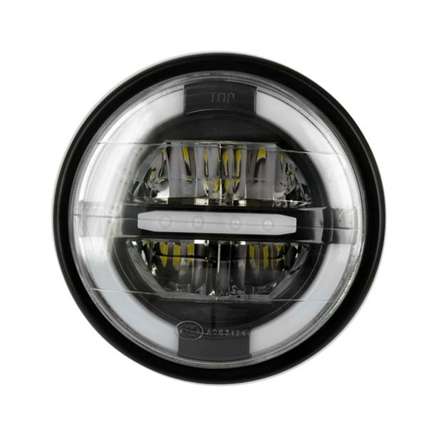 Faros delanteros para motocicletas LED redondo Lámpara de conducción Lámpara con soporte p Abanopi Faro de motocicleta