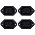 thumbnail image 1 of 4X AC 250V 10A IEC 320 C13 Conector de Clavija de Montaje En Panel Enchufe Negro, 1 of 5