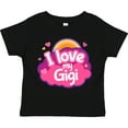 thumbnail image 3 of Inktastic I Love My Gigi Grandma Grandchild Girls Toddler T-Shirt, 3 of 5