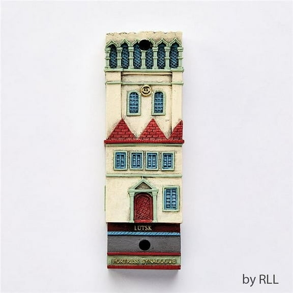Rite Lite ALMZ-341 4.5 in. Fortress Synagogue Mezuzah - Resin