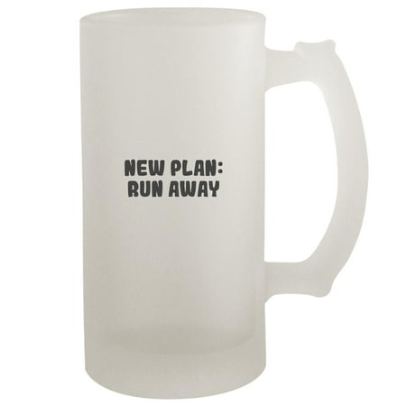 

New Plan: Run Away - 16oz Frosted Beer Stein Frosted