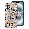 thumbnail image 2 of Funda de TPU de Mickey Mouse para iPhone 16: ultrafina, a prueba de golpes, antiamarilleo, resistente a arañazos, compatible con carga inalámbrica, agarre mejorado, estilo negro., 2 of 7