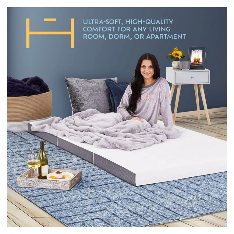 Memory Foam Trifold Mattress Twin Portable Folding Mattress