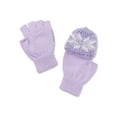 thumbnail image 2 of Women's Tinsel Snowflake Hat and Gloves Set, 2-Piece, 2 of 2