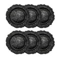 thumbnail image 2 of Craft and Party Charger Plate, 6 pcs 13" Round Black Plastic Reef Charger Plate For Weddings And Elegant Settings With A Metallic Finish, 2 of 3
