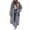 Gray, variant on Rciityk Zip Up Hoodie Women Oversized Fleece Lined Drawstring Long Sleeve Casual Long Hooded Sweatshirt Jacket with Pockets, Szie S-XXL