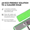 thumbnail image 2 of Microfiber Mop Pads 4 Pack - Reusable Washable Cloth Mop Head Replacements Best Thick Spray Wet Dust Dry Flat Velcro Attachment 18" Inch - Cleaning Refill Fits Bona, Bruce, Rubbermaid, Libman + More, 2 of 4