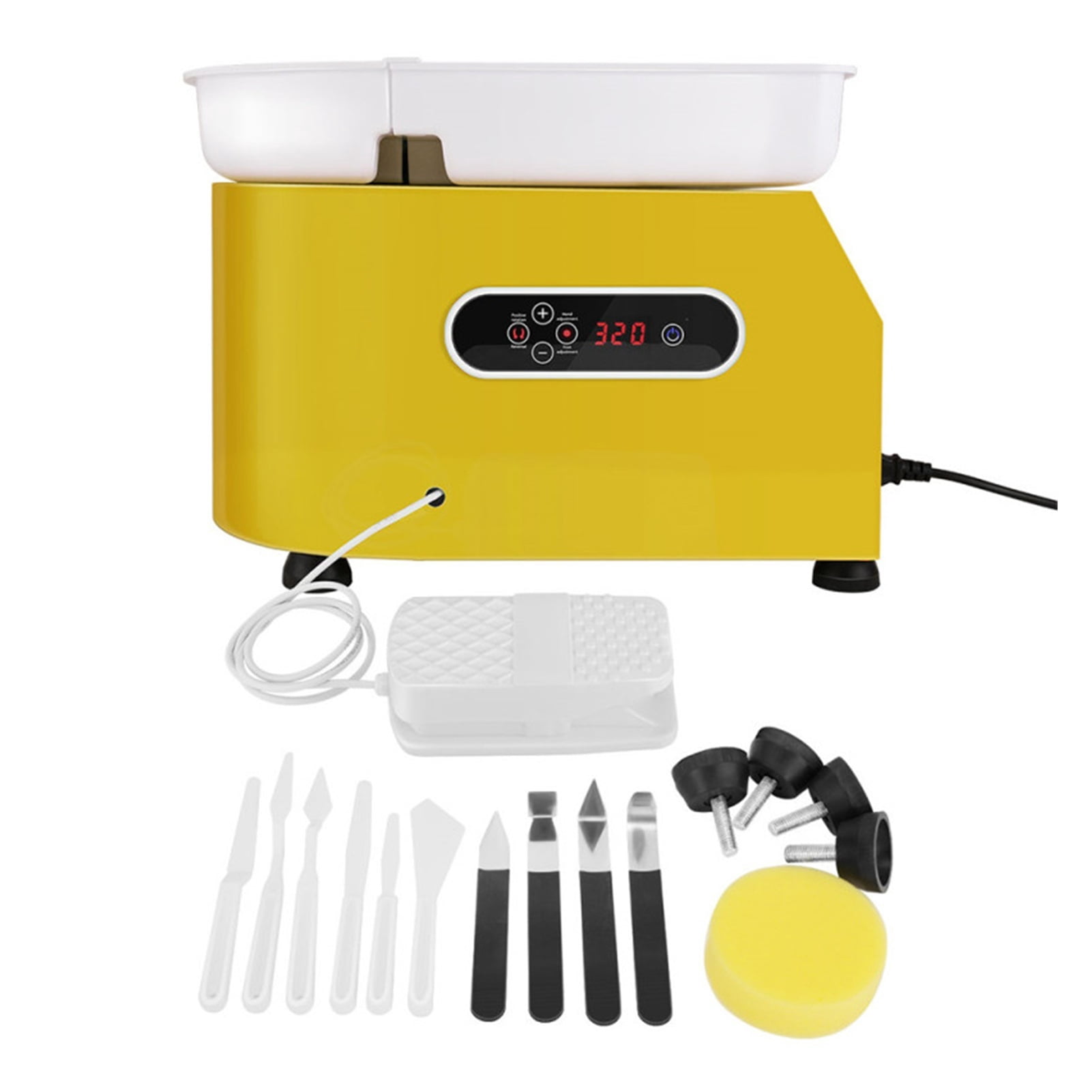 Advanced Ceramic Wheels With Dual Control Liquid Crystal Display, Detachable Basin For Professional Ceramic Crafts For DIY Clay ,Wide Ranging Usage