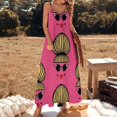 thumbnail image 2 of Robe Sans Manches Rétro pour Fille Ruche Blonde Robe vintage pour Femmes Robe Mignonne, 2 of 4