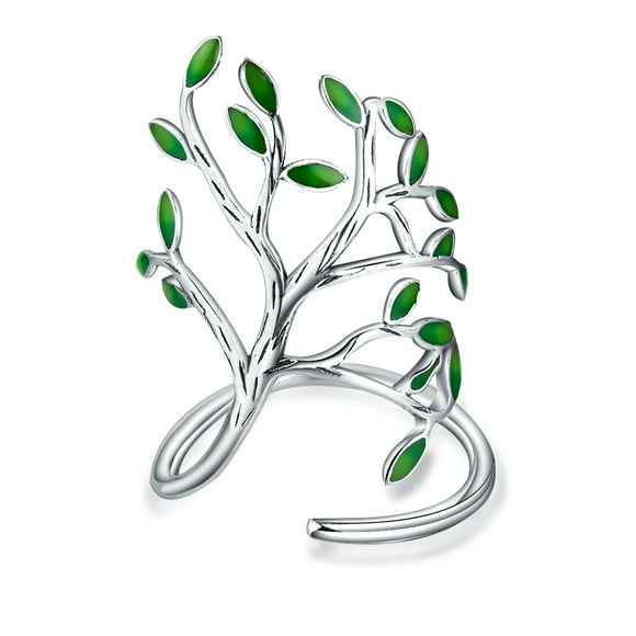 Bague Arbre de Vie Moderne et Extraordinaire pour Femme en Argent Sterling 925 Pur, Mignonne