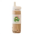 thumbnail image 1 of de Té con Leche y Pajita, Portátil y Sencilla, de Gran Capacidad, con Tapa, Transparente y A Prueba de Fugas, 850 Ml., 1 of 5