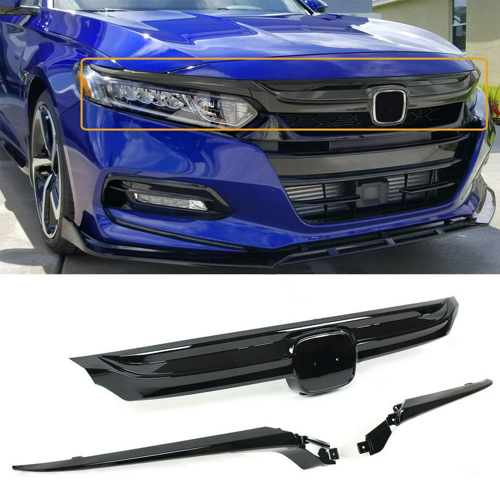 For 20182019 10th Gen Honda Accord Sedan JDM Sport Style Grille Glossy