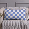thumbnail image 5 of Sky Blue White Plaid Pillow Cases, Soft Pillowcases with Wrinkle Resistant Envelope Closure Soft Breathable Pillow Covers - Pillow Cases Standard Size 20x30 Inches, 5 of 5