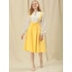 thumbnail image 3 of Vestido General De Cintura Elástica Con Tirantes Y Tirantes Para Mujer Amarillo L, 3 of 6