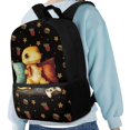 thumbnail image 4 of Uourmeti Stylish 17 Inch Backpack for Travel School, Comfortable To Touch Large Capacity Fine Craftsmanship School Backpack, Hamburger and Fries Design, 4 of 6