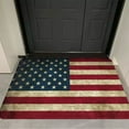 thumbnail image 5 of Kbndieu Patriotic Door Mat Welcome Mat Retro American Flags Doormat with Slip Resistants Rubber Vintage Linen Floor Mat for 4th of July Independence Day Indoor Outdoor Decorations on Clearance, 5 of 8
