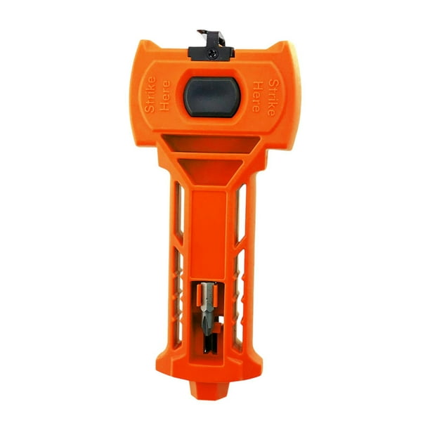 Juego de instalación de cerradura de puerta resistente multiusos profesional para puertas cuadradas o redondas Naranja