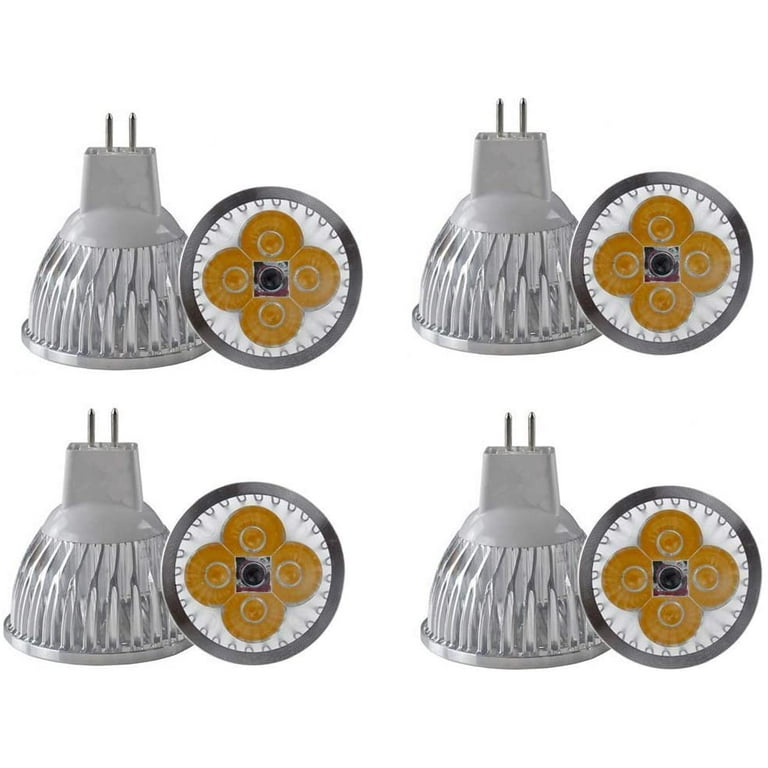 JKLcom 4W LED MR16 Bulbs 12V 4W LED Spotlight Bulb for Landscape Track  Light, MR16 GU5.3 Base,12 Volt,4W(35W Equivalent Halogen Replacement),Warm