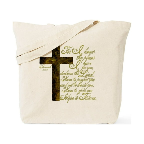 CafePress - Plan Of God Jeremiah 29:11 Tote Bag - Unisex Canvas Tote Bag, Beige, 1-Piece