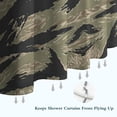 thumbnail image 6 of Green Camo Tiger Stripe Pattern Shower Curtain 36"x72" ,Bathroom Decorative Shower Curtains Set with 12 Hooks,Modern Waterproof Washable Shower Curtain, 6 of 6