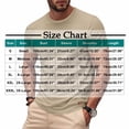 thumbnail image 3 of USNSM Mens Summer Casual Shirt Short Sleeve Solid Color Knit Shirt Texture Knitted Short Sleeve Loose Round Neck Blouse Shirt Black XXXL, 3 of 9