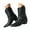 Black, variant on Black Brown Leather Ankle Boots for Women Chunky Heel Pointed Toe Buckle Strappy Zipper Fall Winter Riding Booties