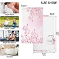 thumbnail image 2 of Coolnut Hand Towels Pink Japanese Tree Patterned 2 PCS, Cotton Bath Towel for Drying Face Hands Body Decorative Water Absorbent Lightweight Towels for Bathroom Ktichen Travel Gym, 16"x28", 2 of 6