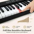thumbnail image 3 of Resenkos 61-Key Foldable Full-Size Electronic Keyboard with MIDI & Split Function - Black, 3 of 8