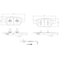 thumbnail image 4 of Brembo OE P85127N Front Premium NAO Ceramic Brake Pads for 2012-2015 Audi A6 Quattro and A7 Quattro, 4 of 4