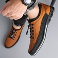 thumbnail image 2 of Men's Casual Leather Shoes Non Slip Loafers Fashion Sneakers Comfortable Work Office Dress Driving Walking Shoes, 2 of 9